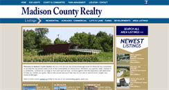 Desktop Screenshot of madisoncountyrealty.com